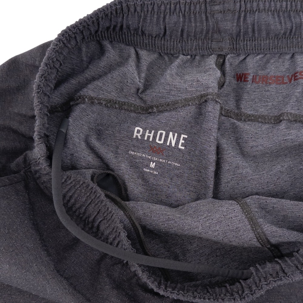 Rhone Guru Mens Medium Gray Unlined Performance Athletic Running Training Shorts - Picture 5 of 12